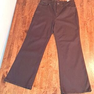 Chicos faux leather Perfect Stretch Girlfriend Bootcut 1.5S/10S